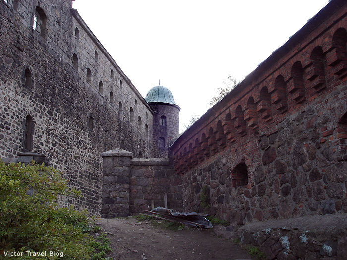 The walls of the Russian castle of Viborg.