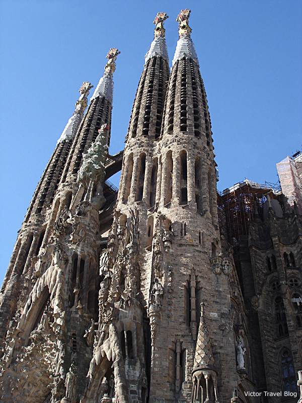 Sagrada Familia by Antoni Gaudi, Barcelona, Catalonia.