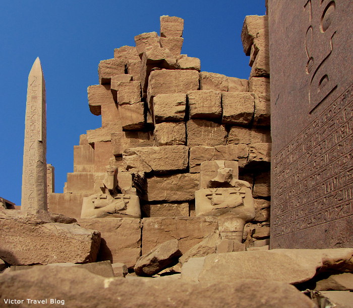 The ruins of Luxor Temple, Egypt