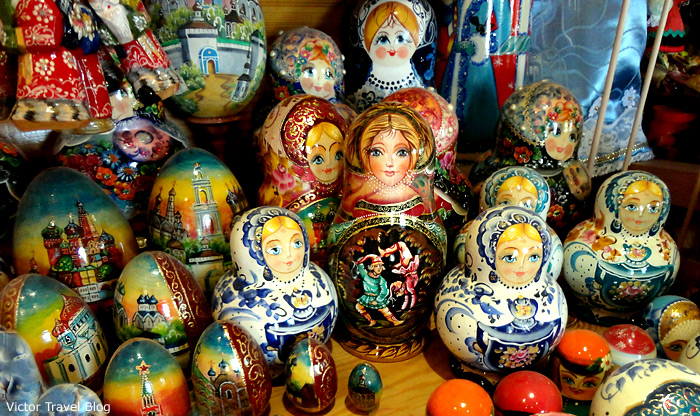 Russian souvenir. matrioshka.