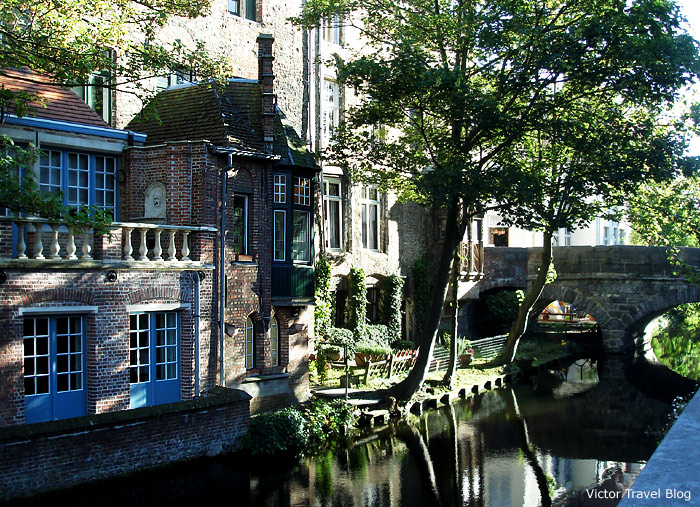 The historical center of Bruges, Belgium.