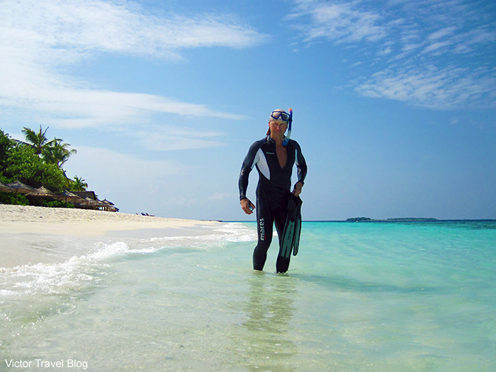 Victor Tribunsky. Snorkeling on Vilamendhoo Island. The Maldives.