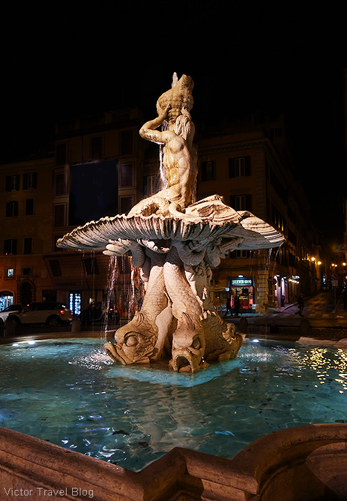 Triton Fountain by Gian Lorenzo Bernini. Rome, Italy.