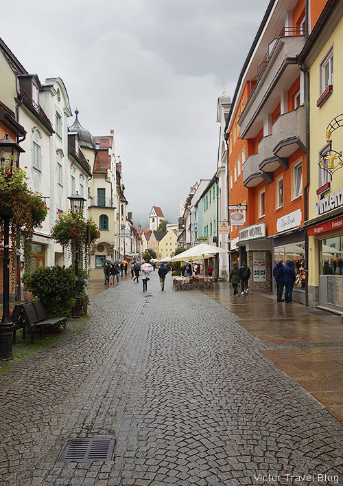 The town of Fuessen, Bavaria, Germany.