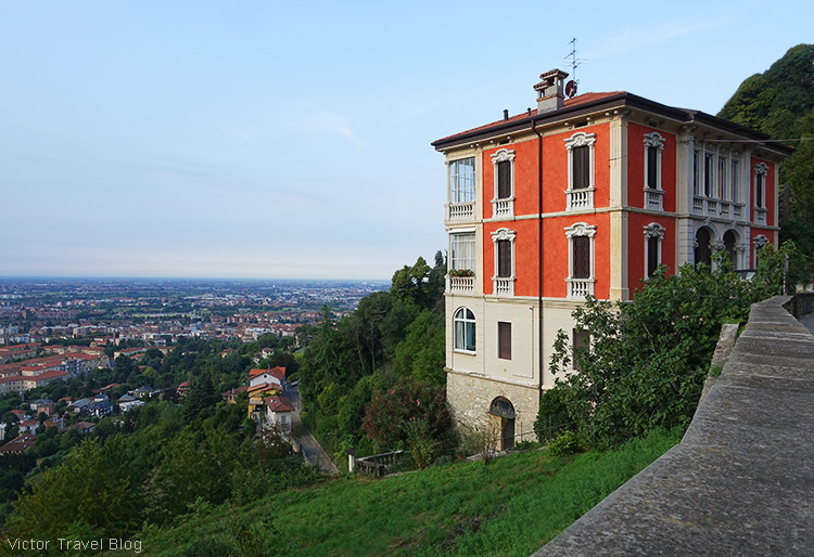 A villa in the Upper Town of Bergamo, Italy.